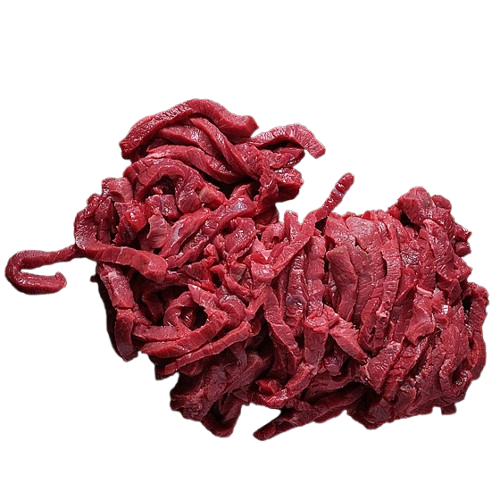 רצועות בקר דק דק לשווארמה + שומן טלה טרי תיבול בצד