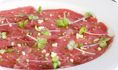 פרוסות סינטה לקרפצו 5 מנות במגש קפוא