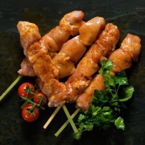 שיפודי פרגית מתובל