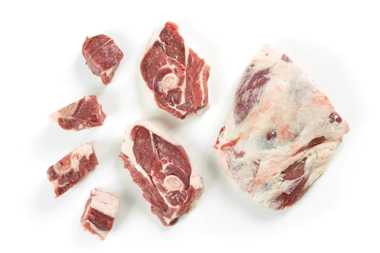 קוביות טלה עם עצם למנסף 200/250 גרם טרי