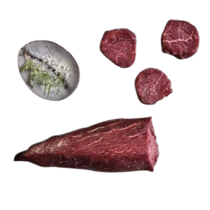 פילה מבכירה פרימיום עם הרצועה נתח שלם טרי